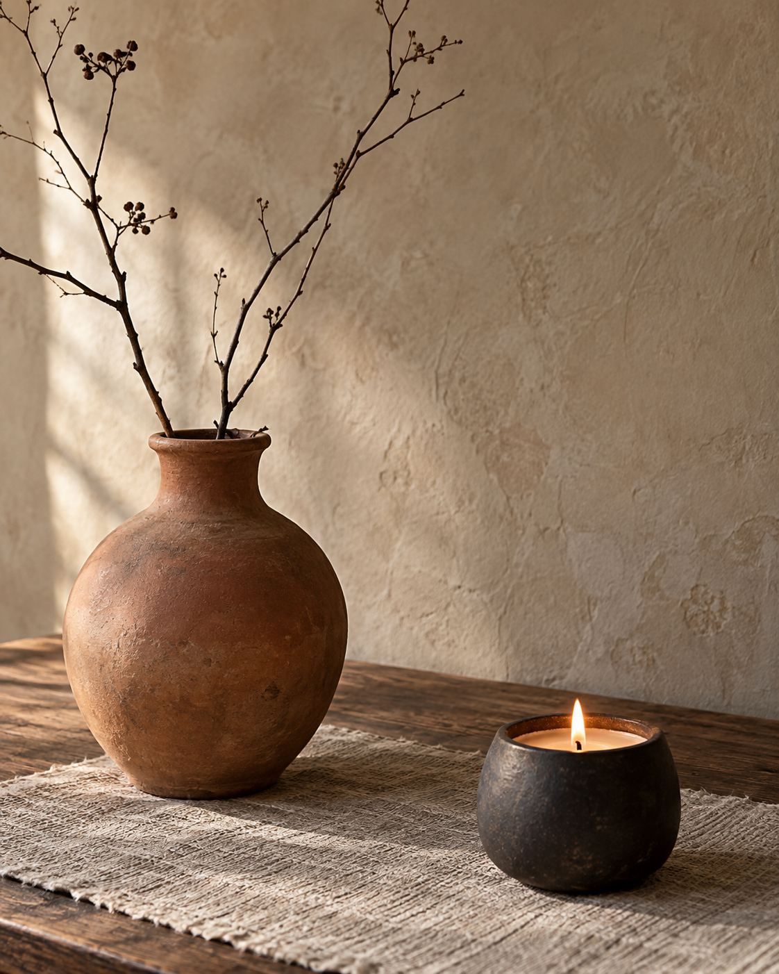 Illustrative still life suggesting a calm space for conversation